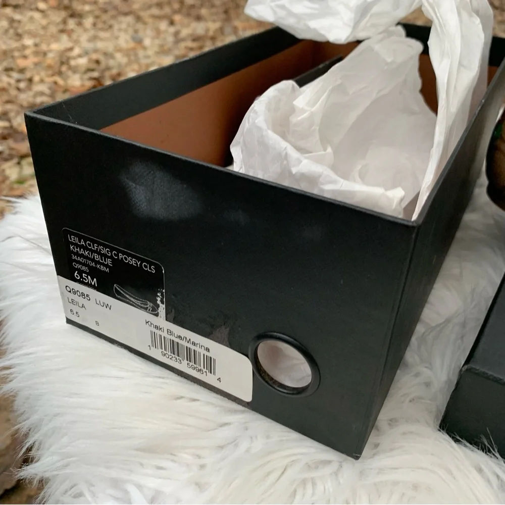 Coach Lelia Floral Brown and Blue Women's Flats Size 6.5 - Picture 3 of 3